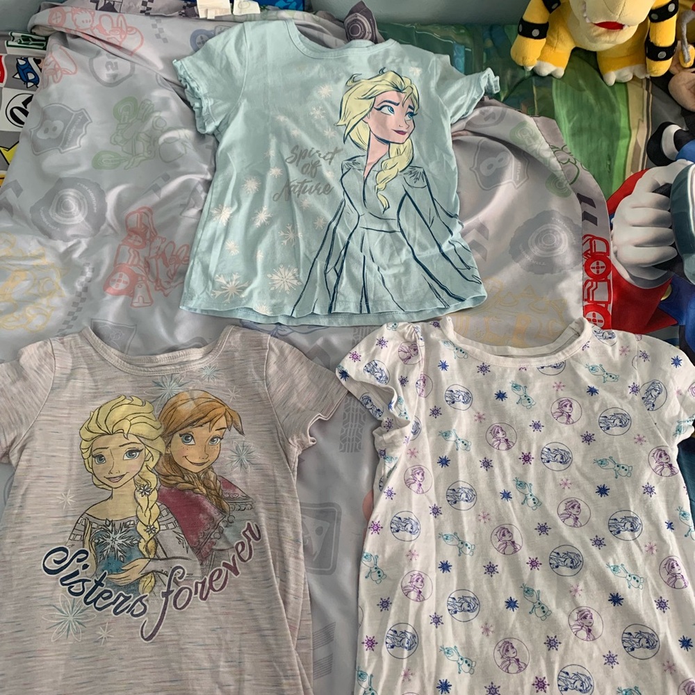 3 Frozen shirts